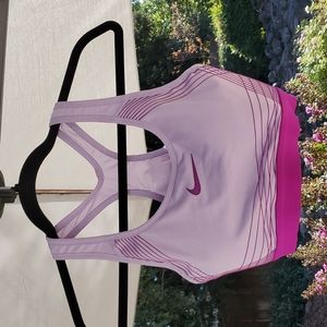 Nike Lavender with magenta sports bra